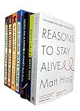 matt haig collection 7 books set (reasons to stay alive, notes on a nervous planet, humans an a-z, how to stop time, the radleys, the humans, the last family in england)