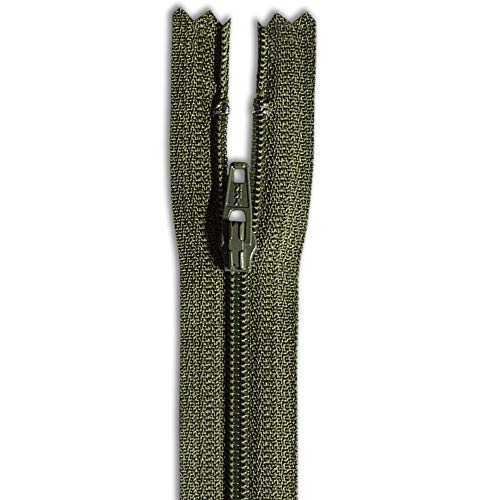 14 inch Nylon Coil Zipper 14” Army Green Zippers for Sewing Zipper Army Green Crafts