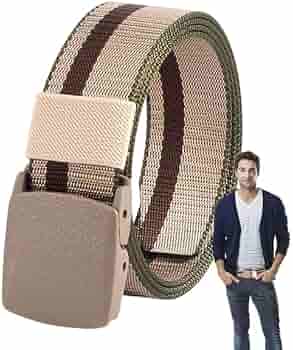 ycezw Nylon Buckle Belt,Adjustable Web Belt Work Belt Nylon