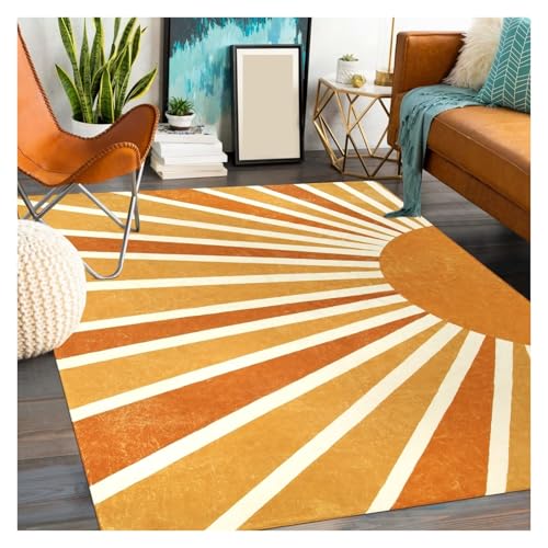 Tapis lavable arc-en-ciel 100x150cm doux pour sol froid - 2