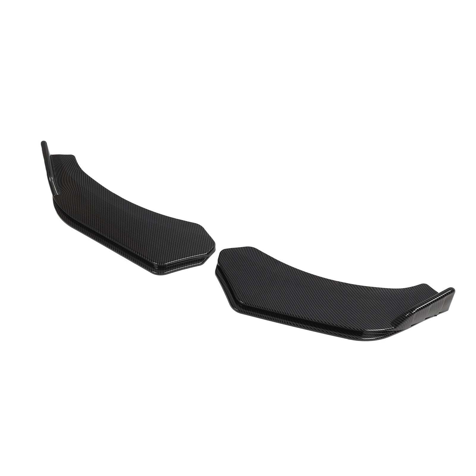 Separator warg przedniego zderzaka 6 szt., 150 cm, sportowy dwuwarstwowy rozdzielacz przedniego zderzaka do wzoru z włókna węglowego Accord materiał ABS (szara warga)