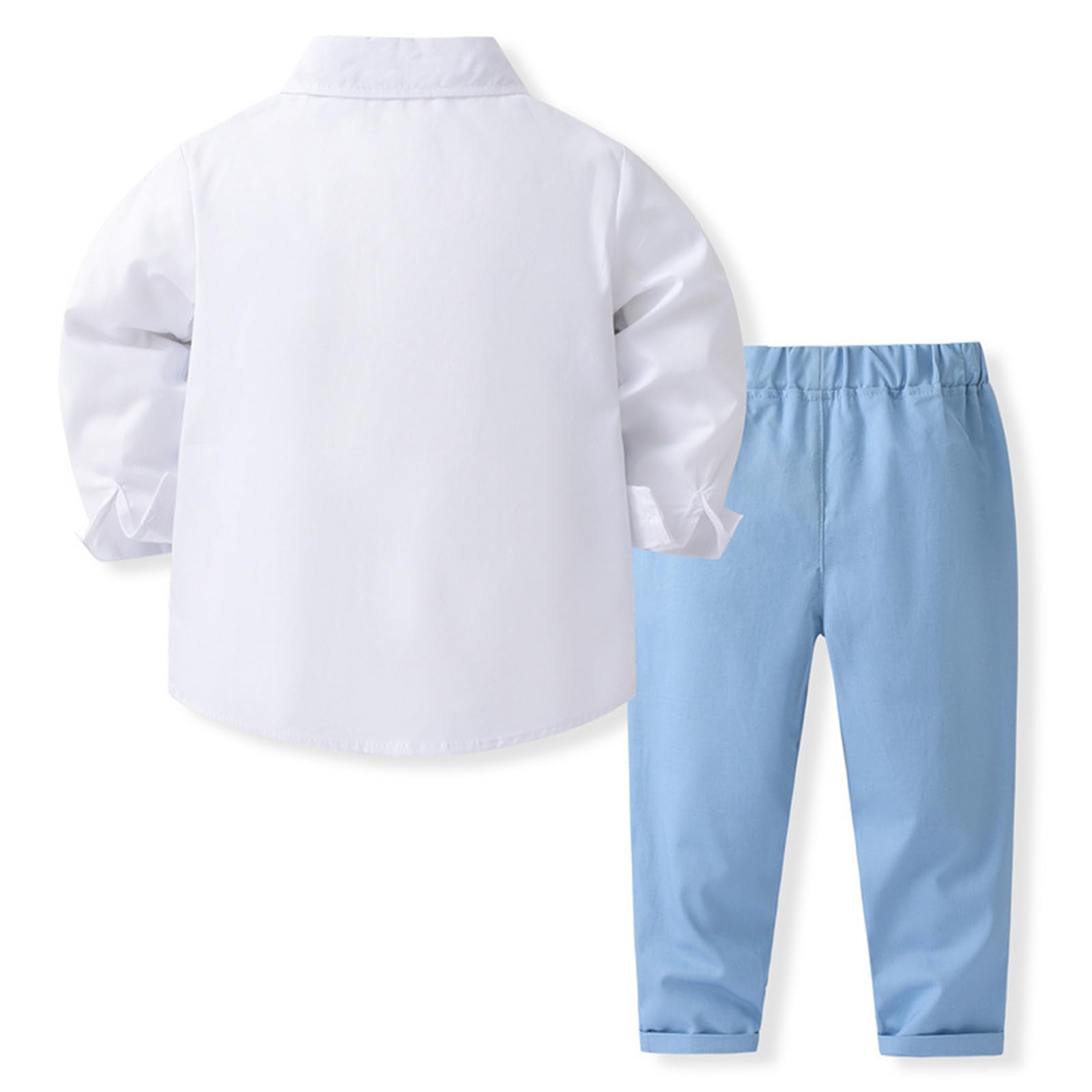Ensemble de costume formel 2 pièces pour tout-petit garçon avec chemise et gilet, costumes de gentleman pour garçons, tenues de mariage