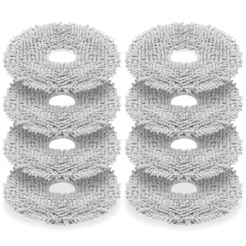 Image of 8 Pack Replacement Mop Pads Compatible with iRobot Roomba 505X Combo, Plus 405 Combo /505 Combo /507 Combo /4020 Combo Robot Vacuum Cleaners, Reusable & Washable Microfiber Mop Cloth Refill