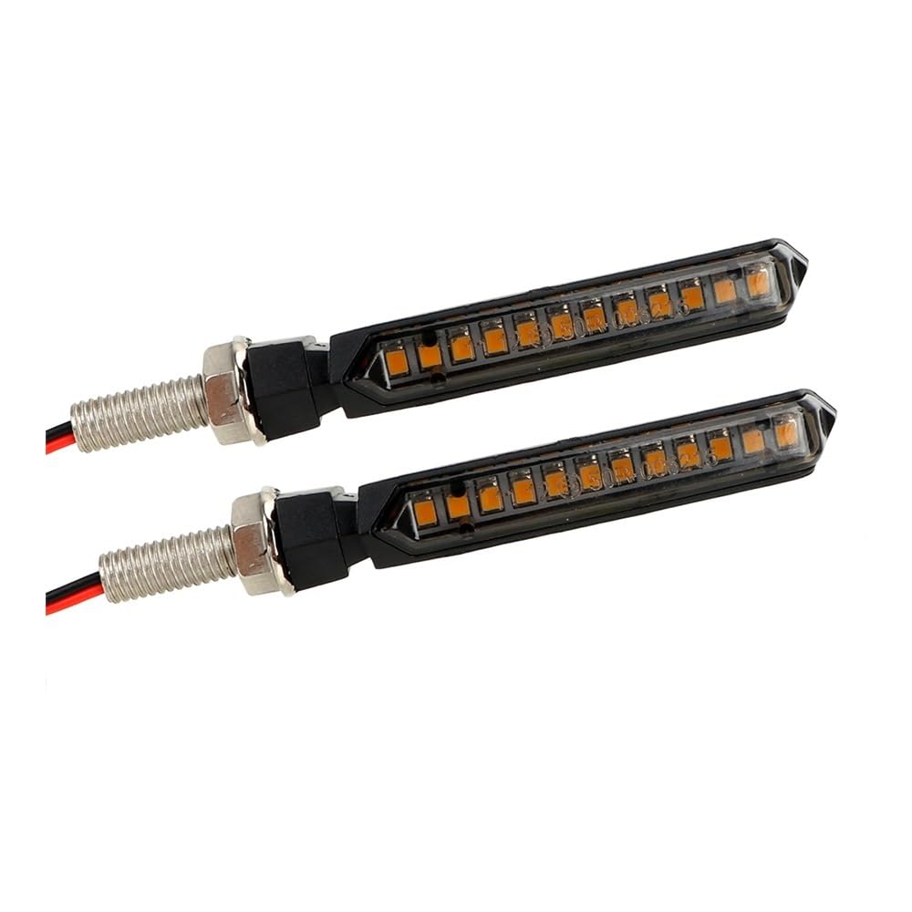 Fanale posteriore freno Luci Lampeggianti Gialle Lampeggianti 12 LED Lampada Di Segnalazione Per Moto Indicatori Di Direzione A LED Luci Posteriori Di Arresto Del Freno