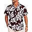 Hibiscus Design Maroon Red