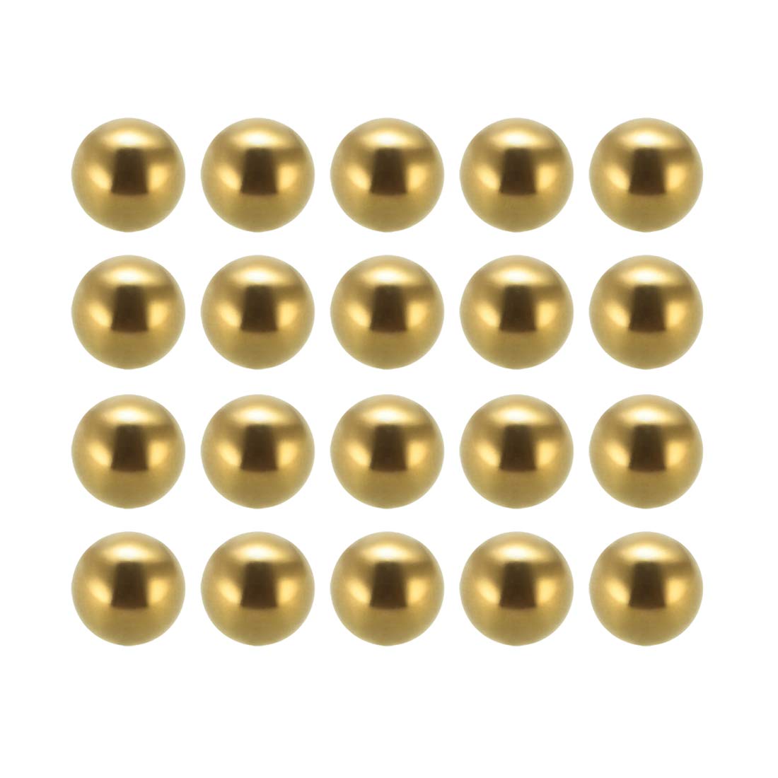 Bolas de rodamiento de latón macizo de precision de 10 mm uxcell para juntas y valvulas 20 uds 4