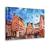 BQUWR Mainz Poster auf Leinwand, Schlafzimmer, Dekoration, 