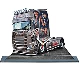 Un objeto único y un regalo original para los fans de los camiones decorados, scania