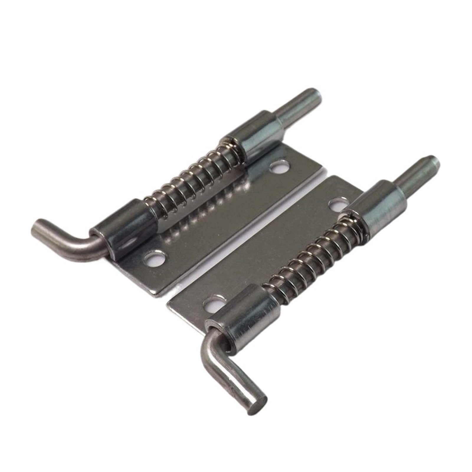 Kuarwdvf One Color Latch Spring Bolt Hinge, 1Pcs Loaded Hinge Spring Bolt Barrel Latch Industrial Welding Cabinet Hardware(Left)