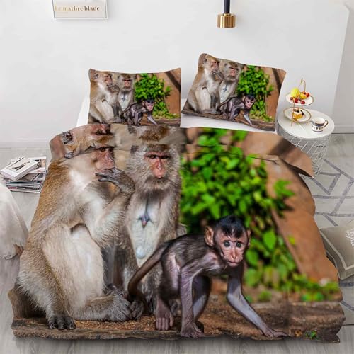 Housse de couette douce animaux pour lit double facile à laver - 4