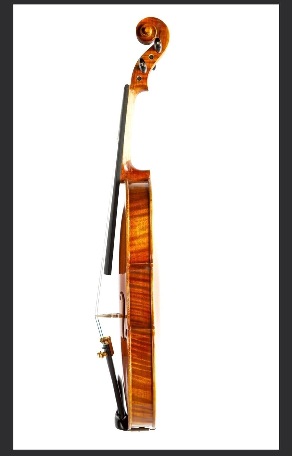 Erwachsenen geige Anfänger Violine Decke Fichte Boden Ahorn Griffbrett Ebenholz Spleißmuster Handgefertigt(3/4)