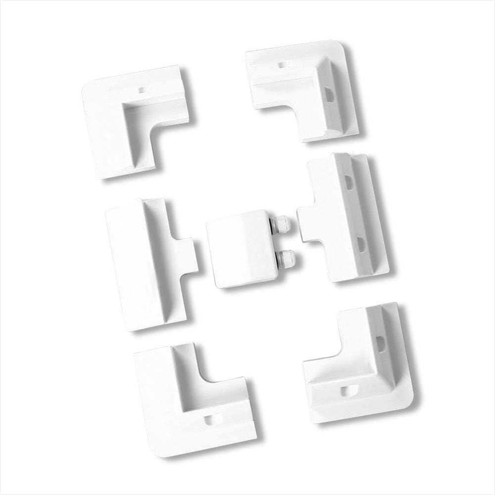 NUZAMAS Solar Panel Mounting Side Brackets - 4 Corners & Double Cable Glands For Motorhomes, Boats, Caravans, Motorhomes, Boats, Sheds - UV Resistant - White - View #9