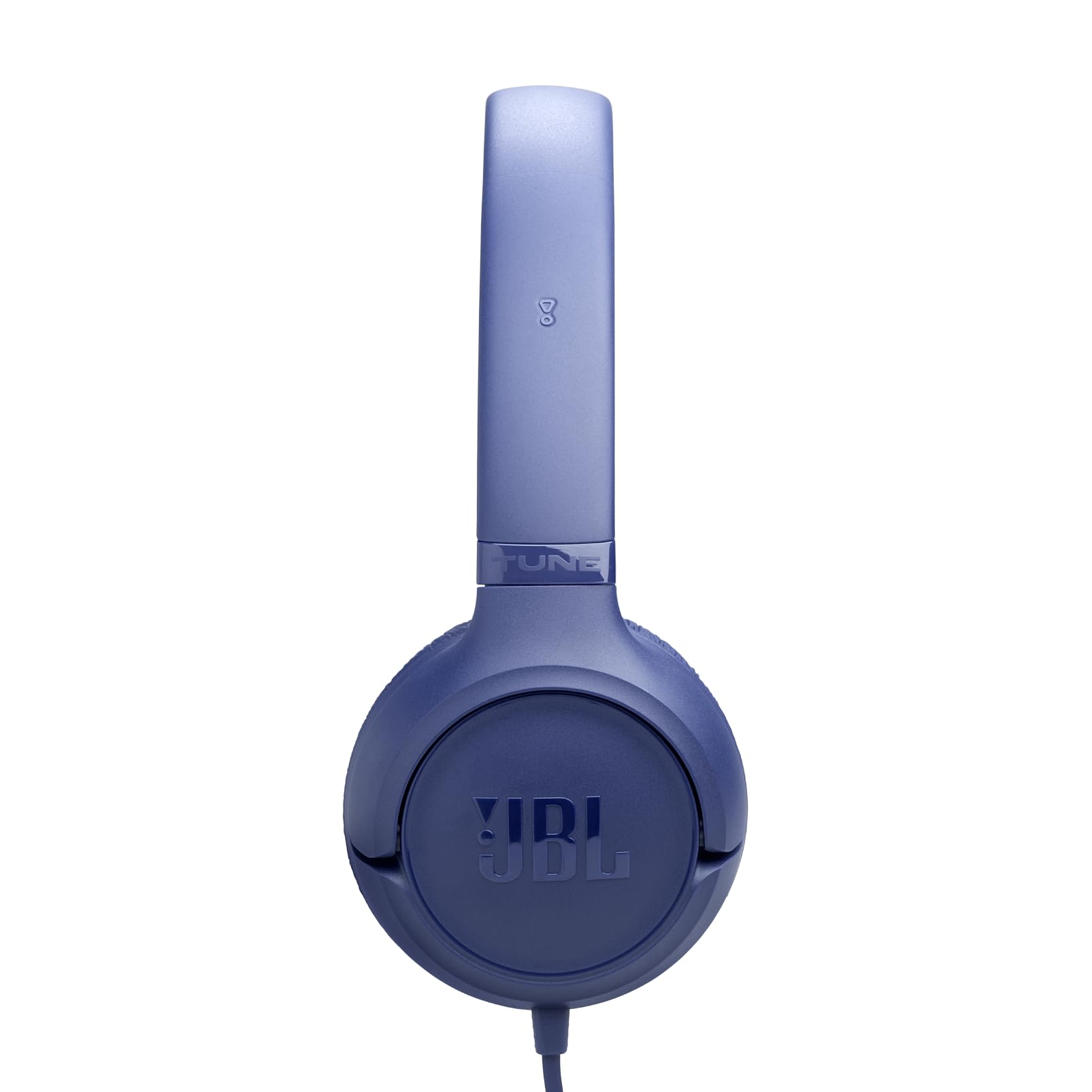 JBL Tune 530 C Auriculares con Cable, Ajuste cómodo, micrófono, Sonido JBL Pure Bass, preajustes de ecualización, conectividad USB-C, diseño Plegable y Cable sin enredos, Azul
