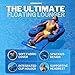 SWIMLINE ORIGINAL Fabric Covered Pool Float Mattress Ultimate Lounger Raft For Adults & Kids | Back, Leg, & Arm Rests, Cup Holder, & Quick-Dry Cover For Adult Or Kid Floating & Lounging 9047