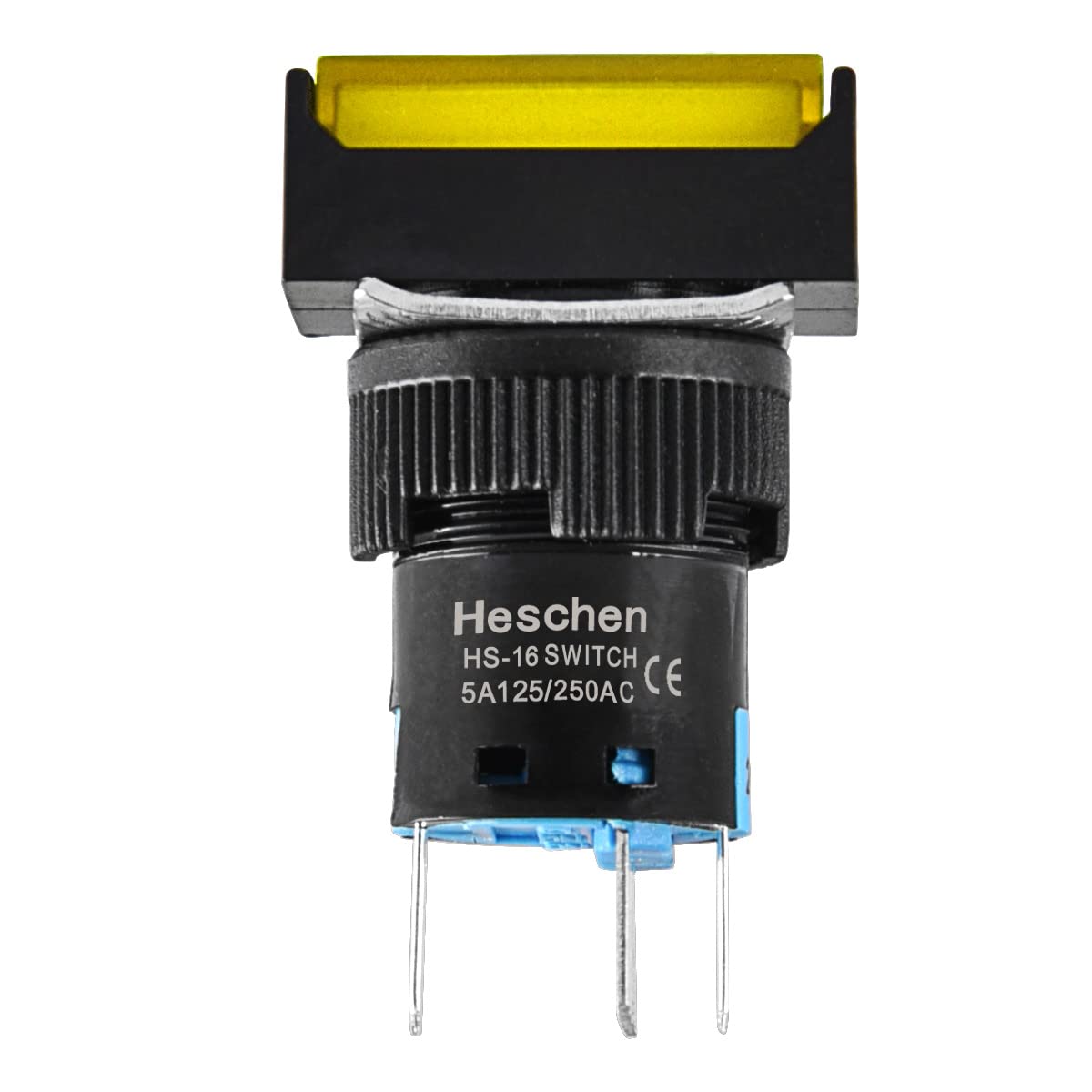 Interruttore Pulsante 16mm 1NO 1NC - Rosso, Blu, Giallo, Verde, Arancione, Con LED 24V - Foto 5