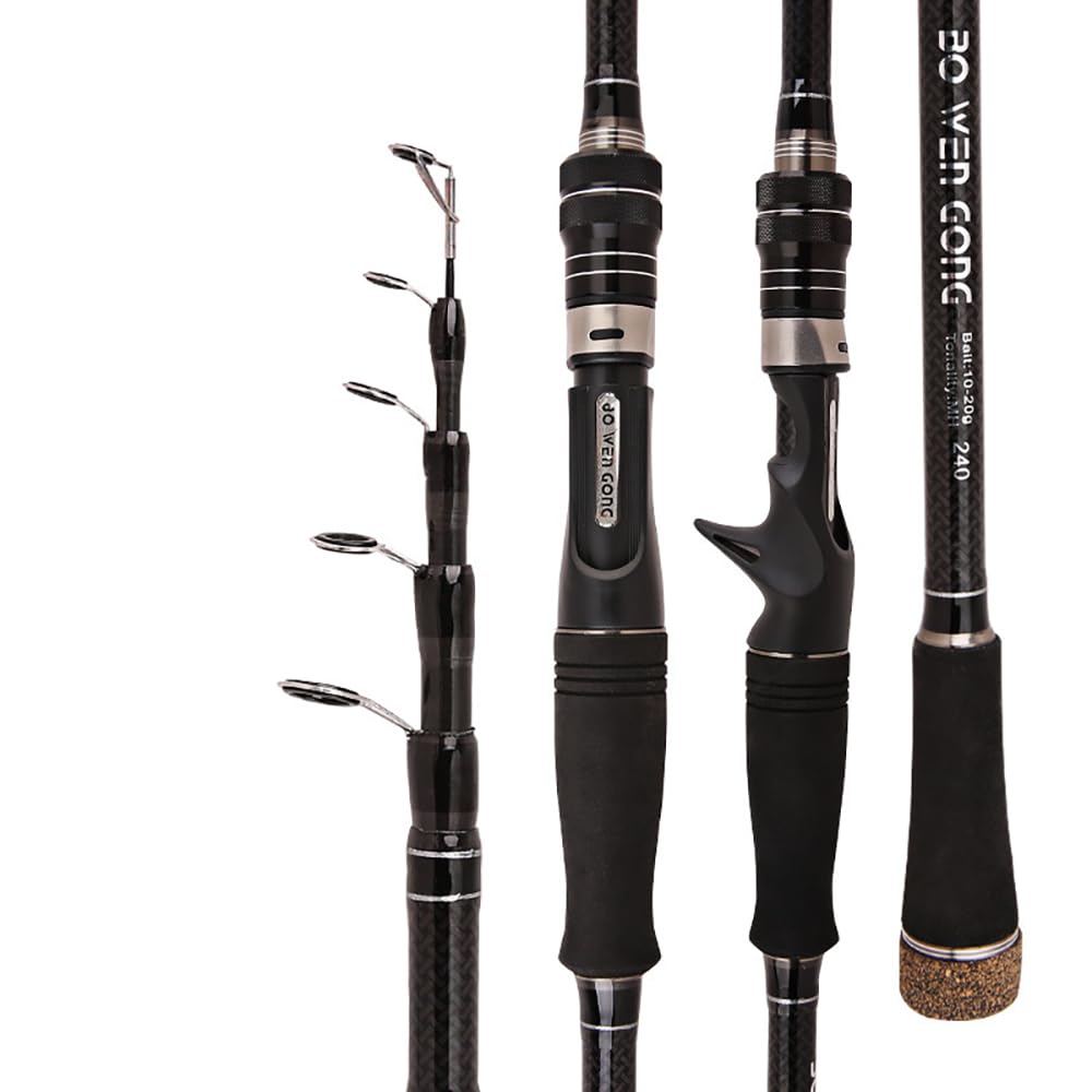 Canna da Pesca Canna da Pesca Feeder Canna da Pesca telescopica Canna da Pesca Power Carbon Fiber Travel Attrezzatura da Pesca(Casting Rod,2.7 m)