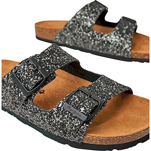 Pepe Jeans Para Mujer. PLS90636 Sandalias AnatóMicas Oban Electra Negro (37), Plano, Ninguno, Casual - 6