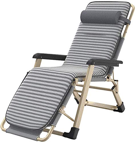 Chaise de jardin inclinable zéro gravité réglable 330 lbs avec coussin amovible