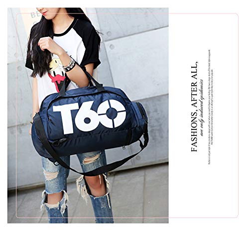Bolsa T60 Mala Academia Fitness Transversal Casual Top Venda Cor:Azul