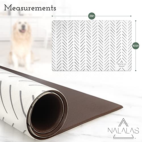 NALALAS Bohemian Large Waterproof Dog Mat - Food & Water Pet Food Mat, Cat Food Mat, Dog Food Mat for Floors… - Image 3