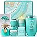 Gifts for Mom, Women, Wife, Girlfriend, Sister, Best Friend, Her - Unique Mothers Day, Birthday, Valentines, Christmas Gifts - Gardenia Inspirational Self Care Spa Gift Basket Set, Thank You Gifts