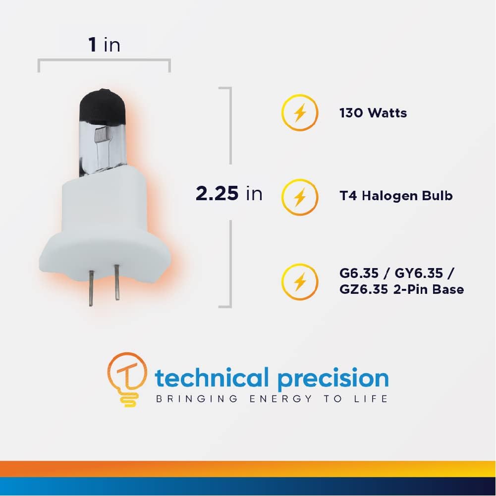Technical Precision Replacement for Hanalux/Hanaulux Blue 80 Light Bulb Halogen 130W 21.5V Operating Room Lighting Lamp - 1 Pack