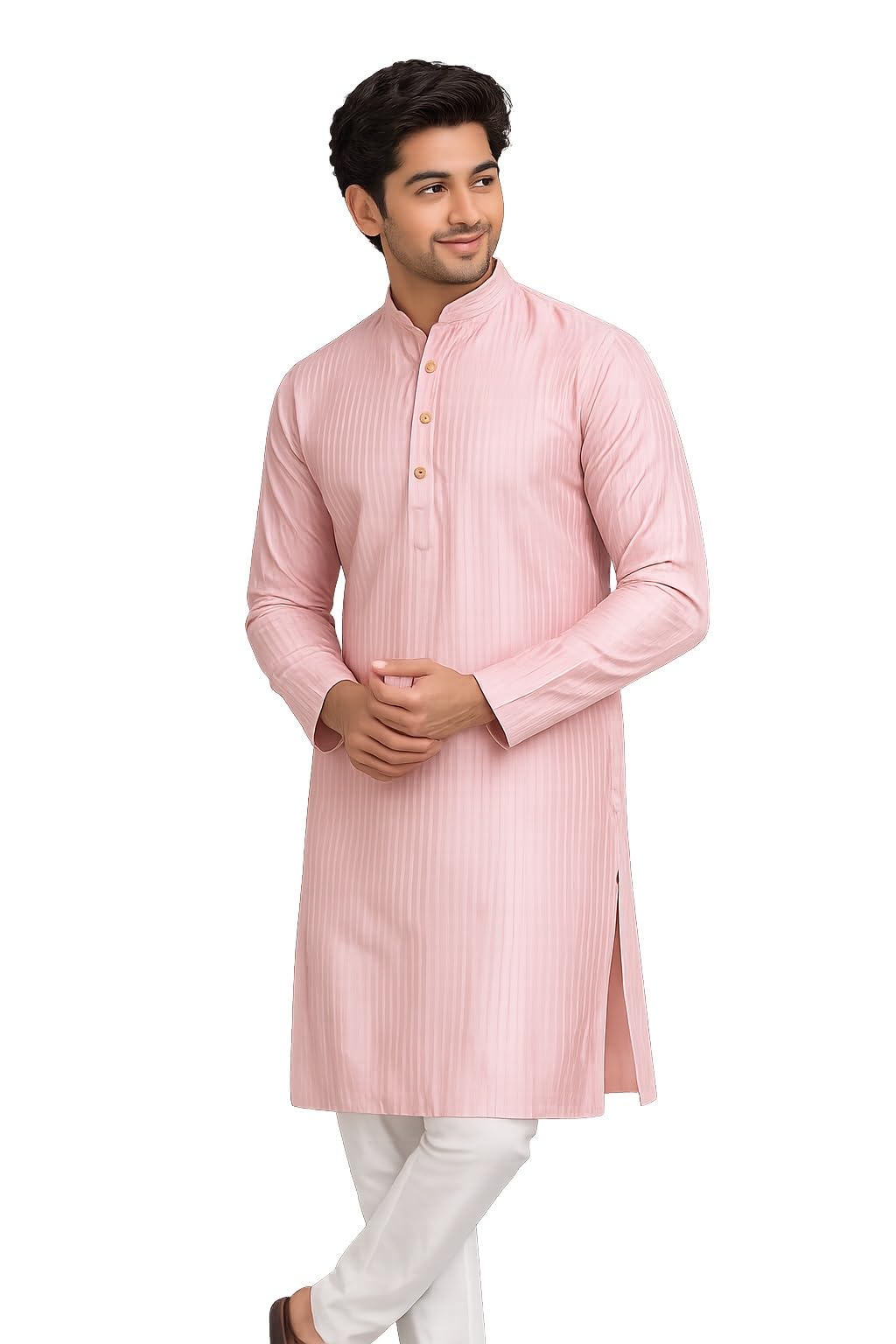 sojanya (Since 1958 Men's Silk Blend Print Design only Long Kurta-picture-48