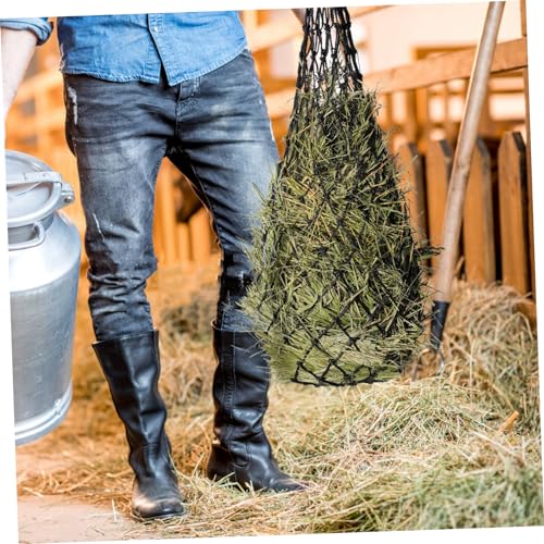 VILLFUL Sacos feno bolsa rede para cabras alimentador lento para cabras rede feno para ovelhas saco