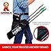 SAMICK SPORTS Archery Arrow Quiver - Adjustable Waist Hanged Quiver with 3 Removable Tubes & Pockets for Archery Arrows Case & Equipment - Ideal for Hunting & Target Practice - Right Handed Only