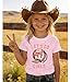 Ritatte Toddler Western Cowgirl Shirt Kids Let's Go Girls T-Shirt Long Live Cowgirls Rodeo Graphic Short Sleeve Tees Top 2-9Y(Pink-Let's go Girls,6-7T(130))