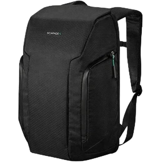SCAPADE AirPack Smart Reiserucksack, 28 l, Apple Find My kompatibel, verstecktes TSA-Schloss, 16-Zoll-Laptophülle, wasserabweisend, Diebstahlschutz, Business- und Handgepäck-Rucksack