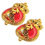 HONITANO 2 Piezas Colgantes Decorativos de Estilo Chino para Año de Adornos Festivos Rojo Colgantes Delicados para Decoración de Hogar Oficina y Tiendas con Diseño Tradicional Chino y