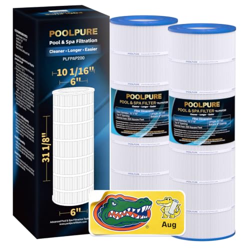 Image of POOLPURE PAP200 Pool Filter Replaces Pentair Clean and Clear 200, CC200 | Unicel C-9419, Ultral-C5, PP-C5, Filbur FC-0688, R173217, 59054400, Aladdin 29902, AK-8005, 200 sq.ft,2 PACK