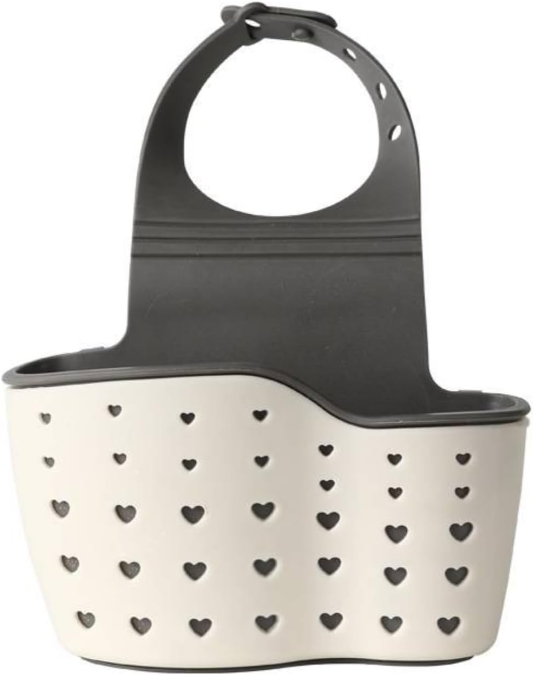 Double Decker Sink Caddy Sponge Holder with Drain Hole - Kitchen Faucet Hanging Organizer Bag
