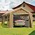 13'x20'Heavy Duty Carport Canopy Portable Garage 4 Roll-up Doors & 4 Windows All-Season Tarp for Car Truck Boat Storage, Earthy Yellow