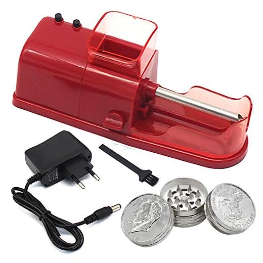 Machine Rouler Cigarettes Électriques et Moulin Épices, Machine Rouler Automatique Cigarette Injecteur Ménage Portable, Grand Machine Rouleau Cigarette, Utilisé Fabriquer Cigarettes Taille Normale