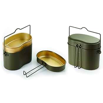 スイス軍　飯盒　実物　3ピース　ブッシュクラフト　野営　希少 スイス軍 飯盒 実物 3ピース ブッシュクラフト 野営 希少 - メルカリ