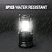 ALLPAIPAI Camping Lantern, 4 Pack LED Lantern with Magnetic Base &12 AAA Batteries - Best Camping Gear Battery Powered Lantern Flashlight for Emergency, Hurricane, Power Outage (Black, Collapsible)