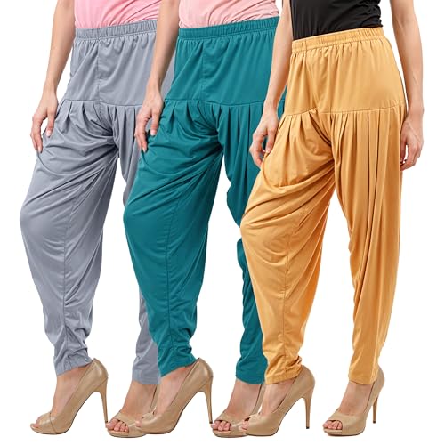 Image of Buy That Trendz Patiala Salwar for Women Relaxed Fit Viscose Patiyala Salwar Harem Bottom Pants