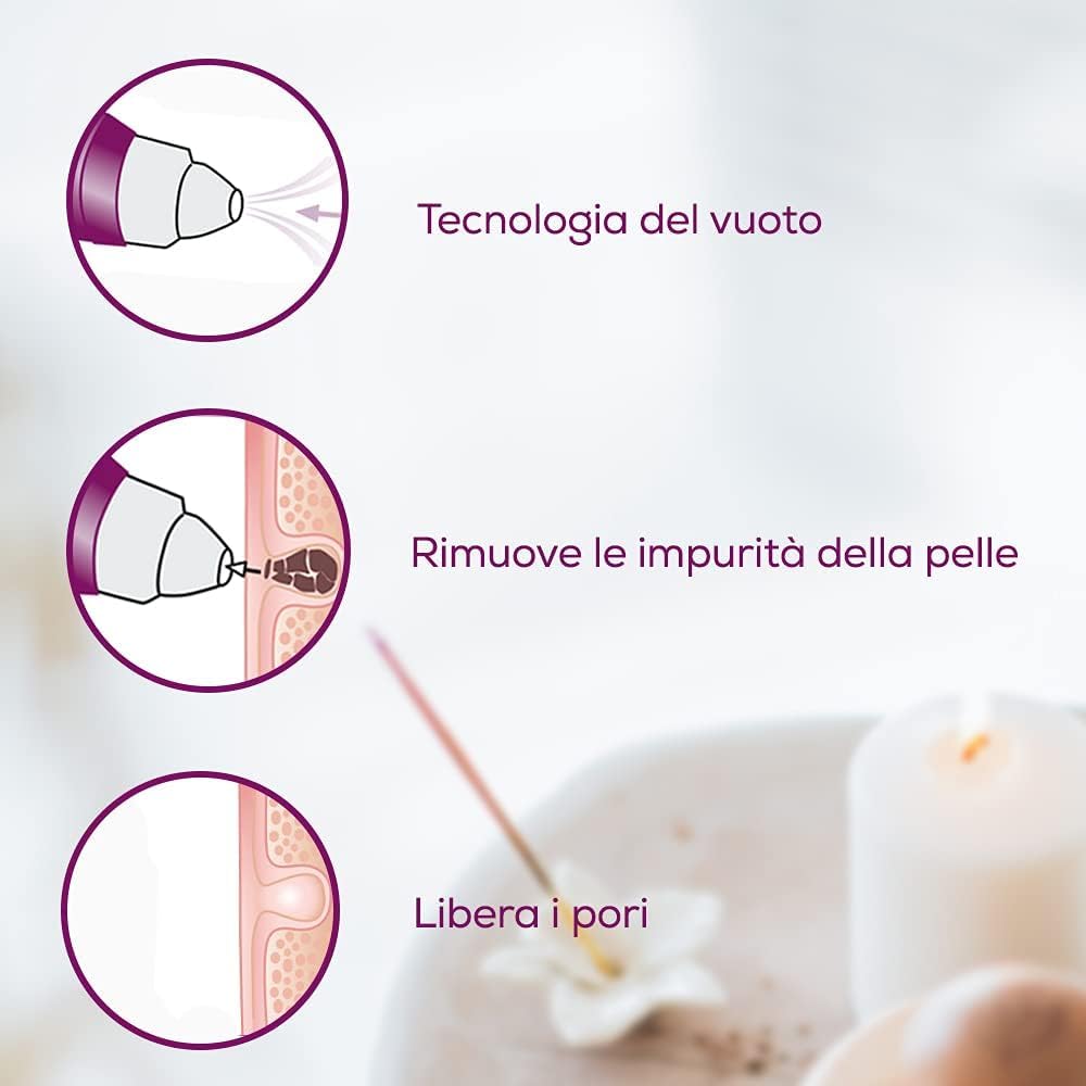 Beurer FC 41 Dispositivo Pulizia Pori e Punti Neri, Tecnologia del Vuoto, 5 Livelli di Intensità, 3 Accessori Intercambiabili, Batteria Ricaricabile, Display LCD, per Tutti i Tipi di Pelle