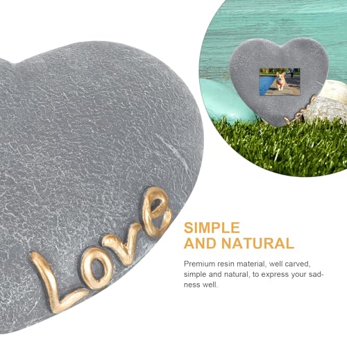 Adorno decorativo ELEOUTI: piedra conmemorativa para mascotas y recuerdo en jardín 4