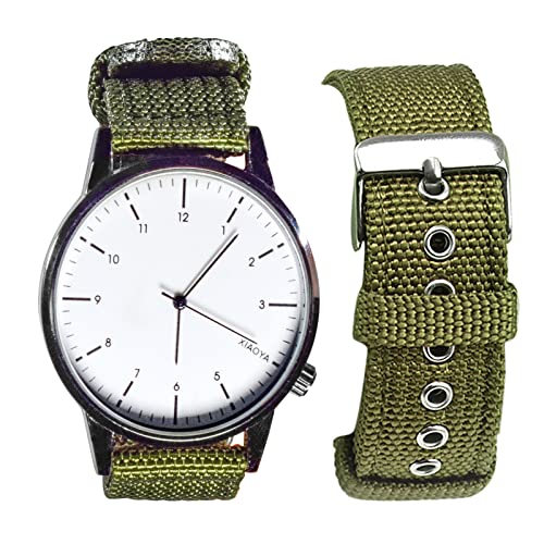 Uemoh Watch Bands, Quick Release Nylon Watch Straps For Men Women, Watch Bands Of Multiple Colors & Width(18Mm, 20Mm, 22Mm) (18Mm, Blackish Green) #TOP3