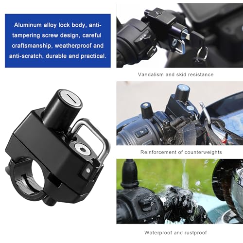 KVAEY Aluminum Alloy Helmet Security Lock