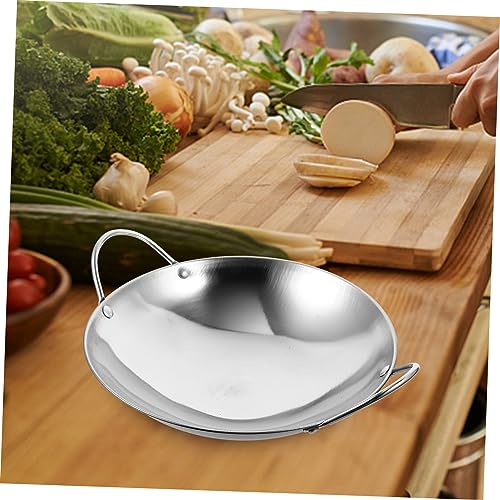 Wok de acero inoxidable doble asa Mobestech 2 piezas miniatura 6