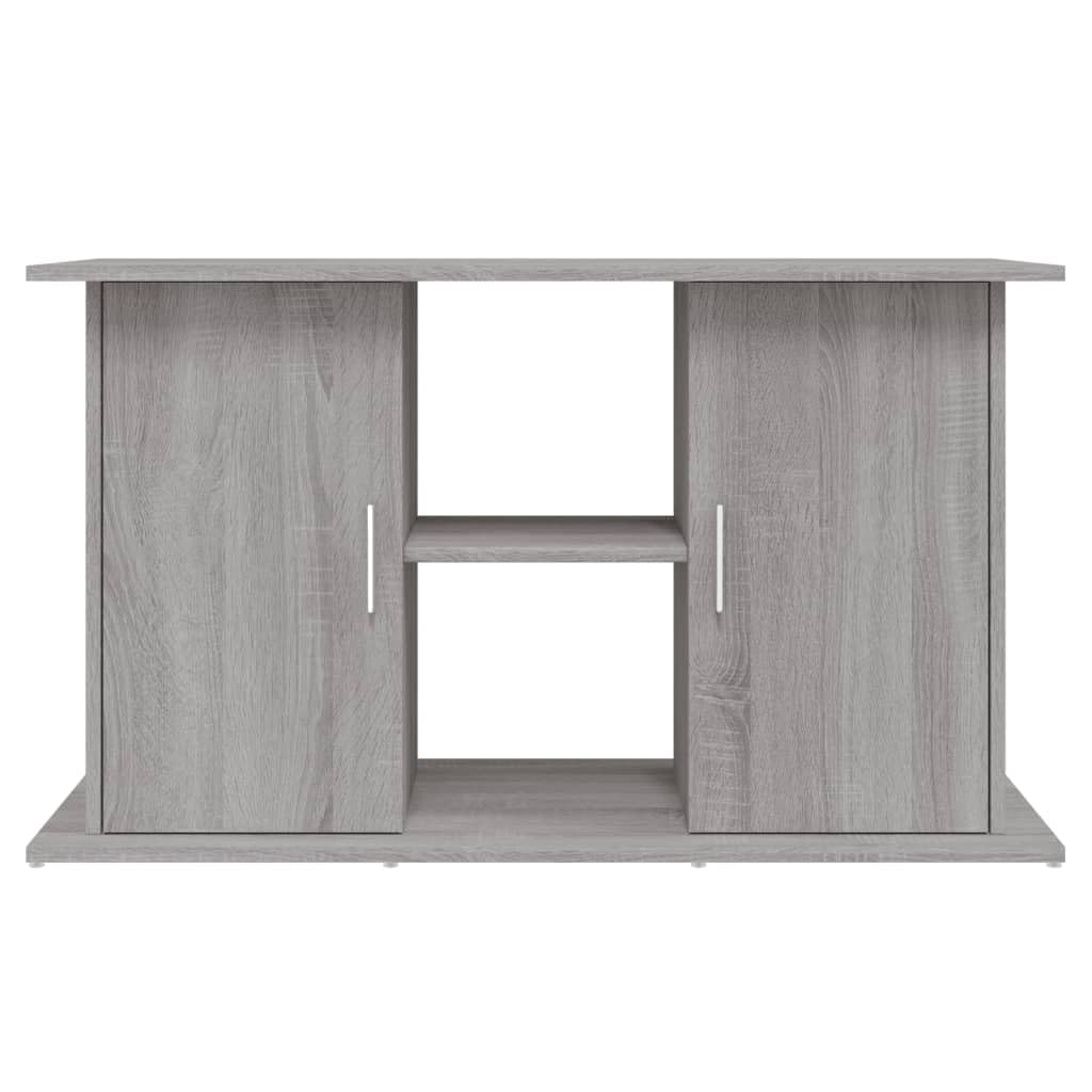 Mangloder - Soporte para acuario Sonoma gris de madera, 101 x 41 x 58 cm, armario inferior para acuario, con espacio de almacenamiento para alimento de peces, filtros y accesorios, para salón, oficina