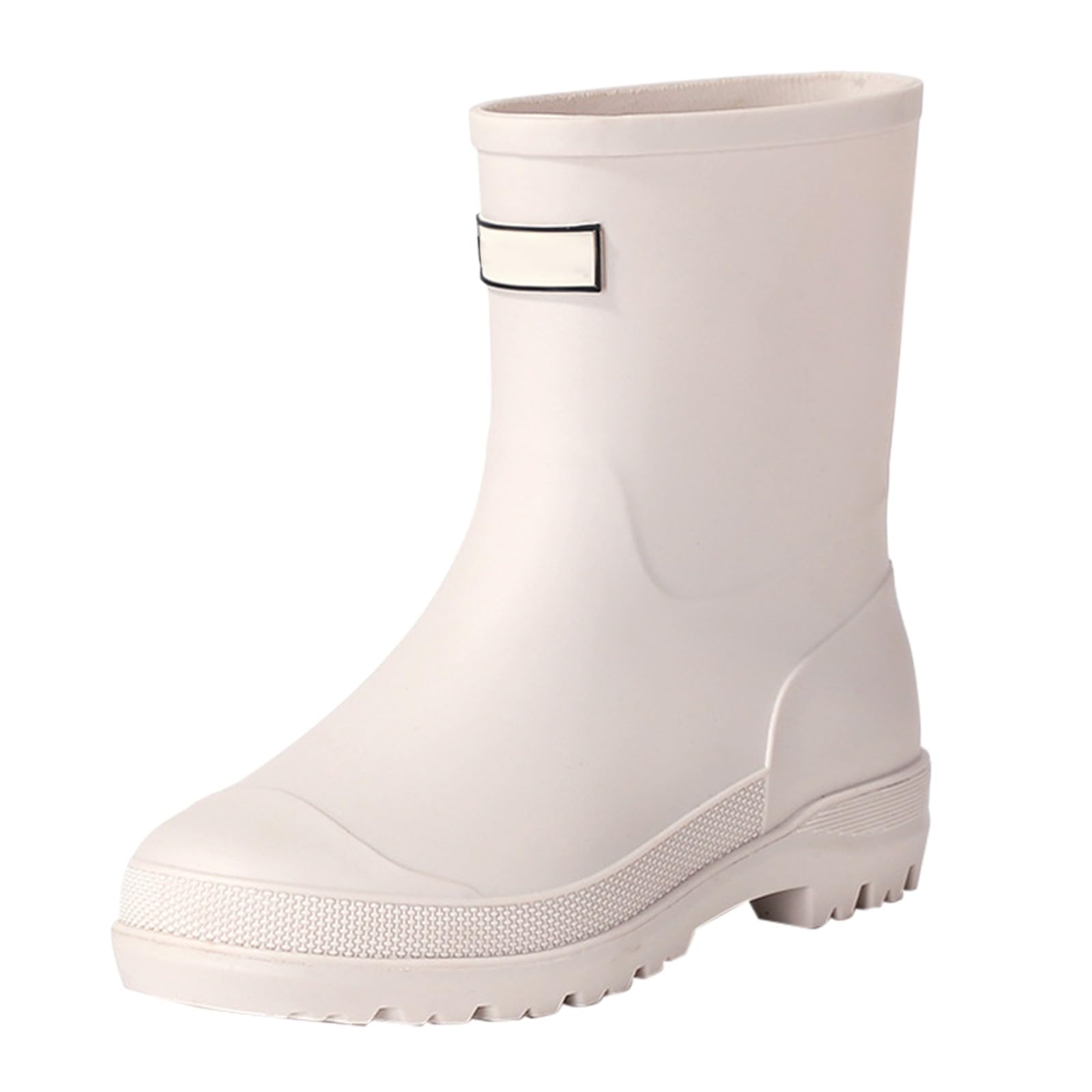 Botas de goma para mujer, botas de lluvia de media altura, botas de goma, impermeables, botines de Wellington, botines de goma, antideslizantes, para jardín, botas de lluvia, botas de lluvia, botas de