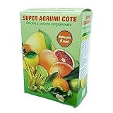SAVINI VIVAI Super Cote Zitrusdünger, Dünger für alle Pflanzen für reichliche Produktion, wie Zitronen, Mandarinen, Orangen in Töpfen und vollgemahlen, hergestellt in Italien SUPER COTE AGRUMI 500 GR