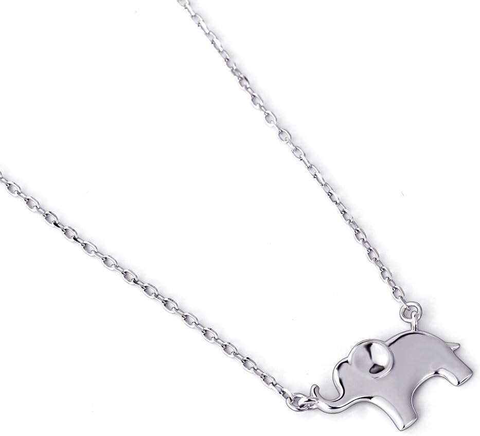 Ladytree S925 Sterling Silver Lovely Elephant Pendant Necklace for Women Jewelry Gift - Image 8