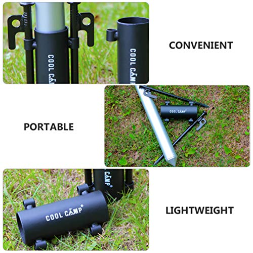 BESPORTBLE Suporte de vara de lona para acampamento de ferro para toldo, suporte de vara de lona, ba