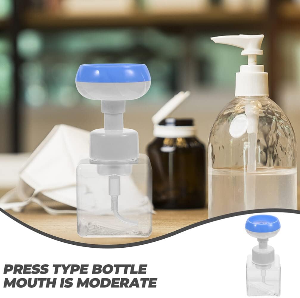 Zerodeko Foaming Hand Soap Foaming Soap Dispenser 2pcs 250ml Cute Cat Paw Flower Shape Foam Soap Pump Bottles Empty Plastic Facial Shampoo Containers for Kids Liquid Hand Soap - Image 9